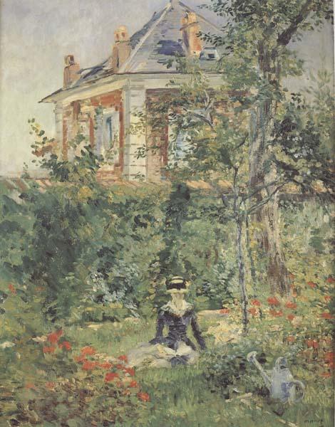 Edouard Manet Un coin du jardin de Bellevue (mk40) Norge oil painting art